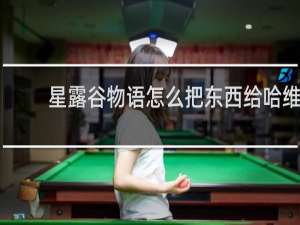 星露谷物语怎么把东西给哈维