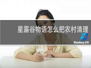 星露谷物语怎么把农村清理