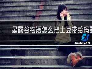 星露谷物语怎么把土豆带给玛露