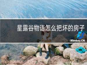 星露谷物语怎么把坏的房子