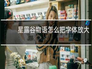 星露谷物语怎么把字体放大