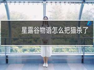 星露谷物语怎么把猫杀了