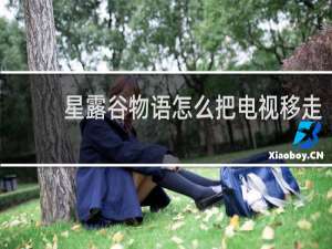 星露谷物语怎么把电视移走
