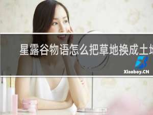 星露谷物语怎么把草地换成土地