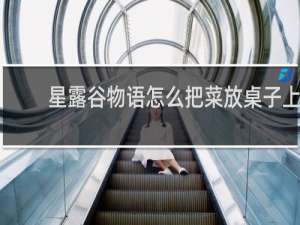 星露谷物语怎么把菜放桌子上