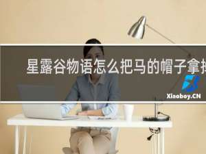 星露谷物语怎么把马的帽子拿掉