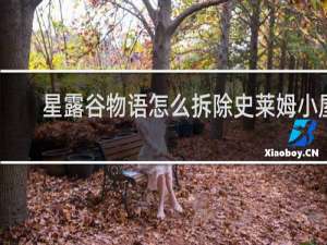 星露谷物语怎么拆除史莱姆小屋