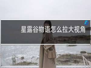 星露谷物语怎么拉大视角