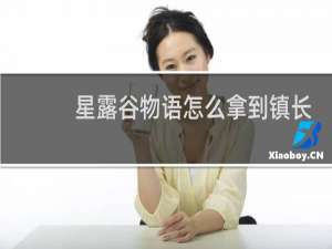 星露谷物语怎么拿到镇长