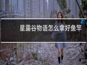 星露谷物语怎么拿好鱼竿