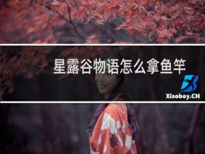 星露谷物语怎么拿鱼竿