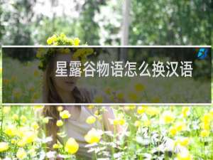星露谷物语怎么换汉语