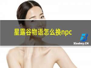 星露谷物语怎么换npc