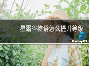 星露谷物语怎么提升等级