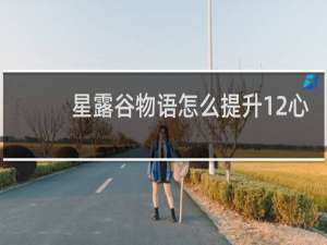 星露谷物语怎么提升12心