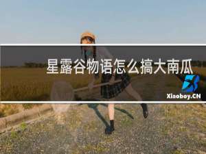星露谷物语怎么搞大南瓜