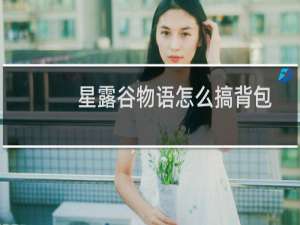 星露谷物语怎么搞背包