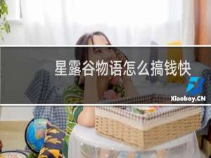 星露谷物语怎么搞钱快