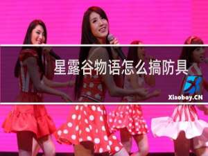 星露谷物语怎么搞防具