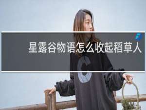 星露谷物语怎么收起稻草人