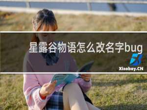 星露谷物语怎么改名字bug