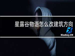 星露谷物语怎么改建筑方向