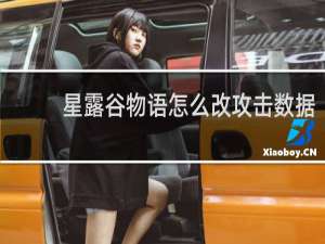 星露谷物语怎么改攻击数据