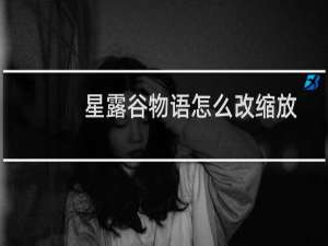 星露谷物语怎么改缩放