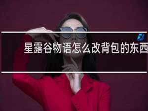 星露谷物语怎么改背包的东西