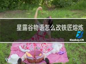 星露谷物语怎么改铁匠熔炼