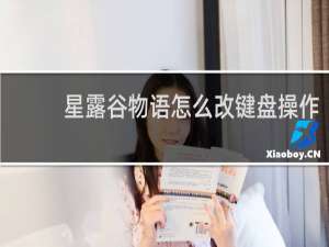 星露谷物语怎么改键盘操作