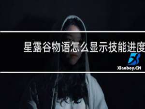 星露谷物语怎么显示技能进度