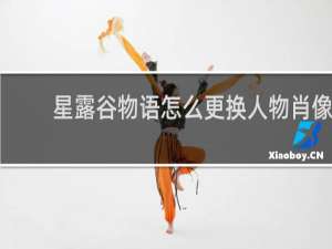星露谷物语怎么更换人物肖像