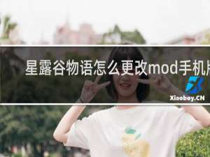 星露谷物语怎么更改mod手机版