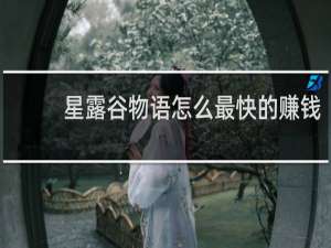 星露谷物语怎么最快的赚钱