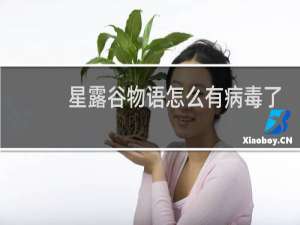 星露谷物语怎么有病毒了