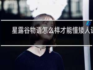 星露谷物语怎么样才能懂矮人语