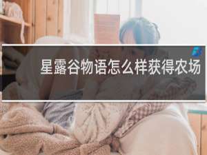 星露谷物语怎么样获得农场