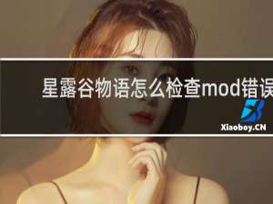 星露谷物语怎么检查mod错误