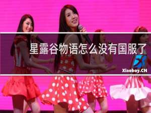 星露谷物语怎么没有国服了