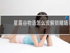 星露谷物语怎么没解锁赌场