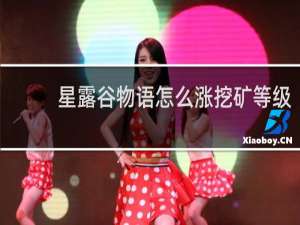 星露谷物语怎么涨挖矿等级