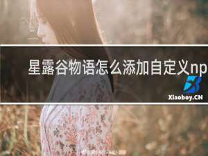星露谷物语怎么添加自定义npc