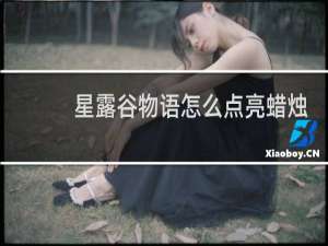 星露谷物语怎么点亮蜡烛