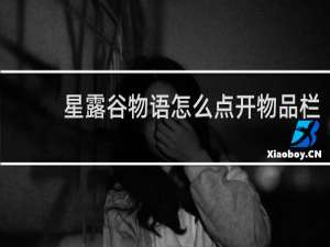 星露谷物语怎么点开物品栏