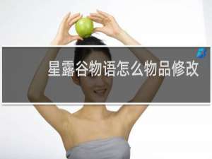 星露谷物语怎么物品修改