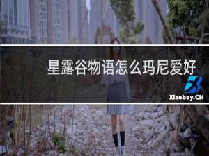 星露谷物语怎么玛尼爱好