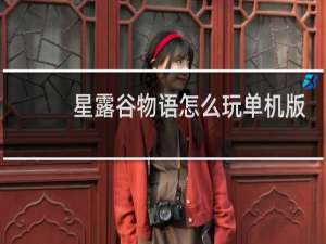 星露谷物语怎么玩单机版