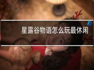 星露谷物语怎么玩最休闲