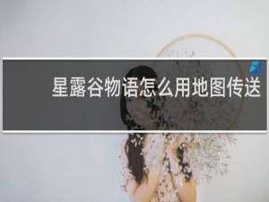 星露谷物语怎么用地图传送